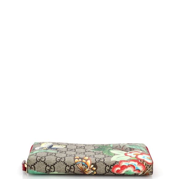 Gucci Zip Around Wallet Tian Print GG Coated Canvas Brown, Print - Picture 4 of 6